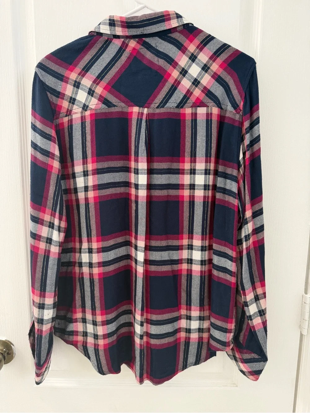 Rails Hunter Flannel Pink Fuchsia Button Down Shirt Size M